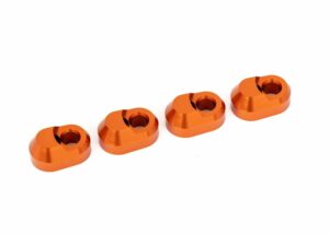 traxxas suspension pin retainer, 6061 t6 aluminum (orange anodized) (4) trx7743 orng