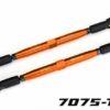 traxxas toe links, x maxx (tubes orange anodized, 7075 t6 aluminum, stronger than titanium) (157mm) (2)/ rod ends, assembled with steel hollow balls (4)/ aluminum wrench, 10mm (1) trx7748 orng