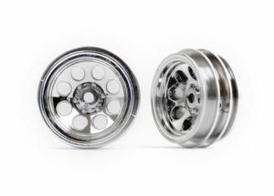 traxxas wheels, 1.0' (chrome) (2) trx9870