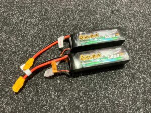 2x gens ace bashing series 5000mah 14.8v 4s1p 60c 120c lipo batterij xt90 stekker in een goede staat!