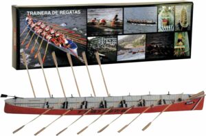 Disar Model Trainera De Regatas Racing Rowboat houten scheepsmodel 1/18. (black Friday)
