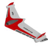 xfly eagle 40mm edf flying wing artf met gyroscoop – rood
