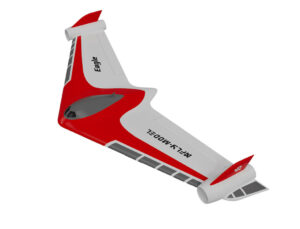 xfly eagle 40mm edf flying wing artf met gyroscoop – rood