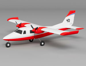 xfly p68 twin 850mm wingspan artf rood