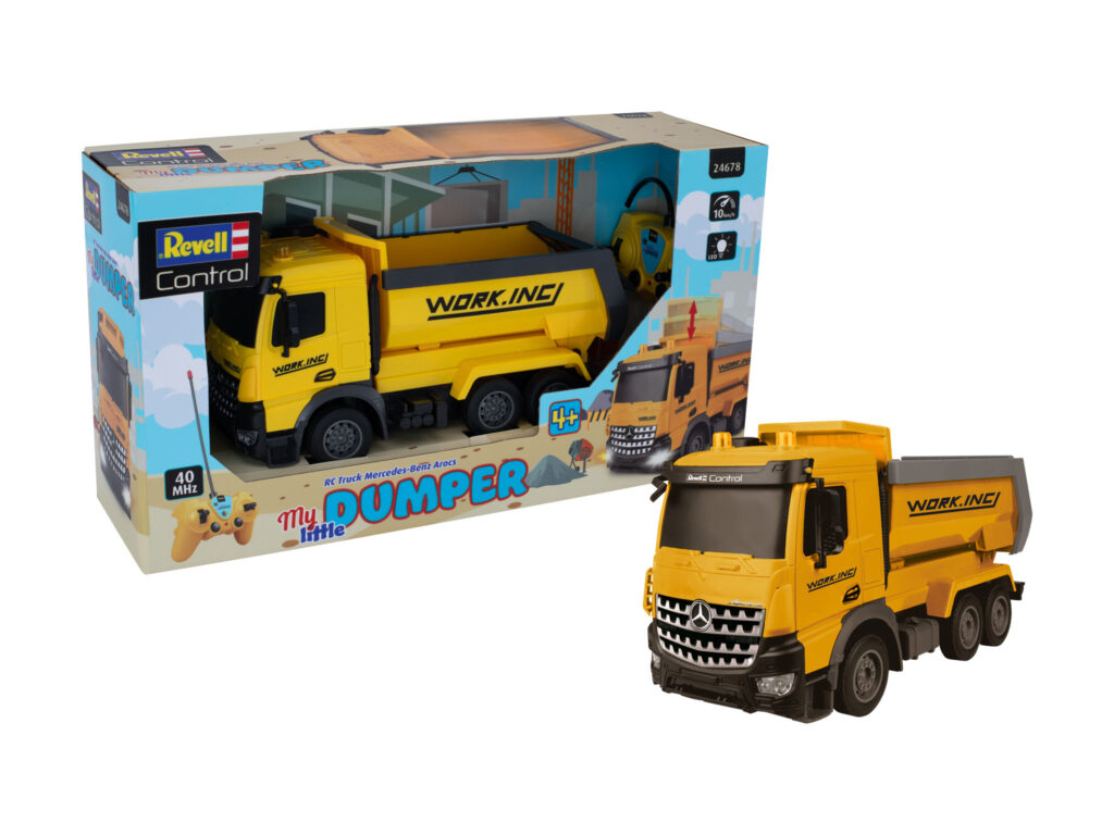 revell rc truck mercedes benz arocs my little dumper