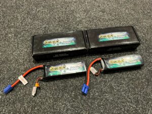 2x gens ace bashing series 5000mah 11.1v 3s1p 60c lipo batterij ec5 stekker echt als nieuw met garantie!