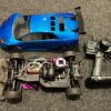 hpi rs4 nitro 4wd rc auto compleet met zender en lamborghini body!