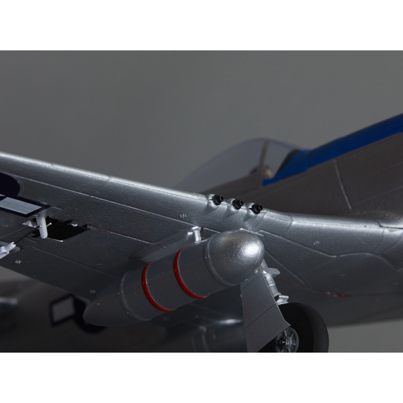 derbee 750mm p 51d mustang warbird pnp kit blue