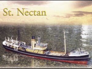 mountfleet models st. nectan kunststof/houten rc scheepsmodel 1:32