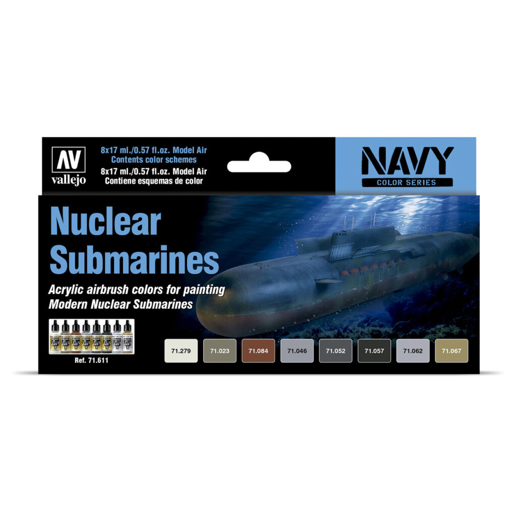 vallejo model air nuclear submarines 8 kleuren 71.611