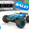 blackzon slyder st turbo 1/16 4wd 2s brushless monster truck – blauw