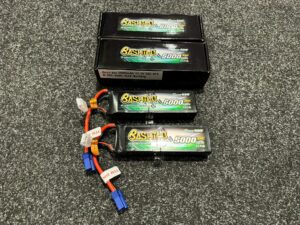 2x gens ace bashing series 5000mah 11.1v 3s1p 50c lipo batterij echt als nieuw!