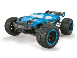 blackzon slyder st turbo 1/16 4wd 2s brushless monster truck blauw met lipo accu en lader (50km/h)