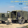 miniart us army truck k 51 radio truck + k 52 trailer 1:35 bouwpakket