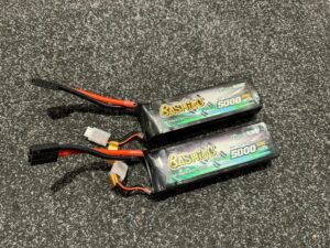 2x gens ace bashing series 5000mah 11.1v 3s1p 60c lipo batterij met traxxas stekkers in een top staat!