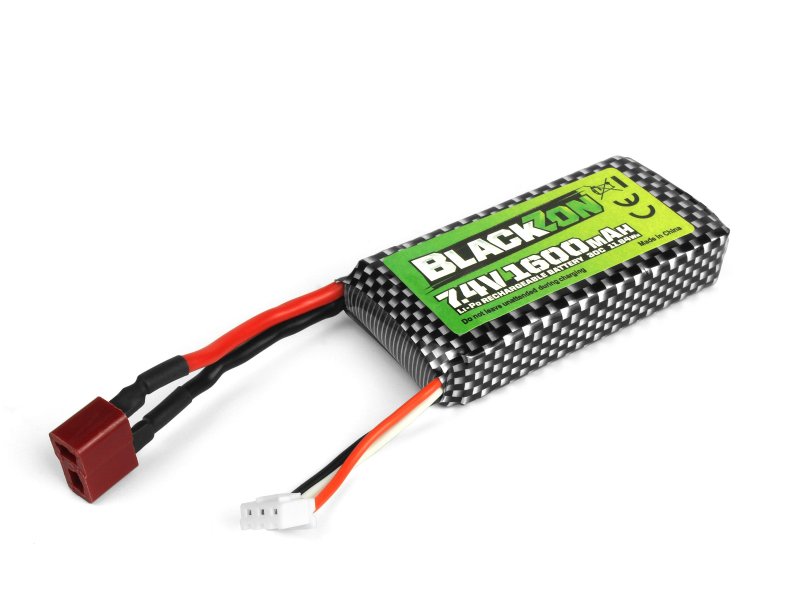 maverick battery pack (lipo 7.4v, 1600mah) with t plug mv540247