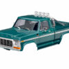 traxxas body, ford f 150 truck (1979), complete, green (includes grille, side mirrors, door handles, roll bar, windshield wipers, side trim, & clipless mounting) (requires #9834 front & rear bumpers) trx9812 grn