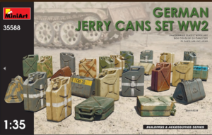 miniart german jerry cans set wwii 1:35 bouwpakket