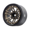 boom racing miscellaneous probuild™ 1.9" tws adjustable offset aluminum beadlock wheels (2) matte black/bronze brpb085mbkbz