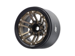 boom racing miscellaneous probuild™ 1.9" tws adjustable offset aluminum beadlock wheels (2) matte black/bronze brpb085mbkbz