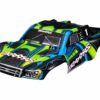 traxxas body, slash 4x4 (also fits slash vxl & slash 2wd), green and blue (painted, decals applied) (assembled with front & rear latches for clipless mounting) trx6844 grn