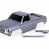 traxxas body, chevrolet k10 truck (1979), complete, silver (painted, decals applied) (includes grille, side mirrors, door handles, windshield wipers, front & rear bumpers, clipless mounting) (requires #9288 inner fenders) trx9212 slvr