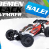 arrma typhon grom mega 380 4x4 brushed rtr rood/wit compleet met accu en lader