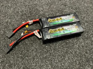 2x gens ace bashing 6500mah 60c lipo batterijen met traxxas stekker in een goede staat!