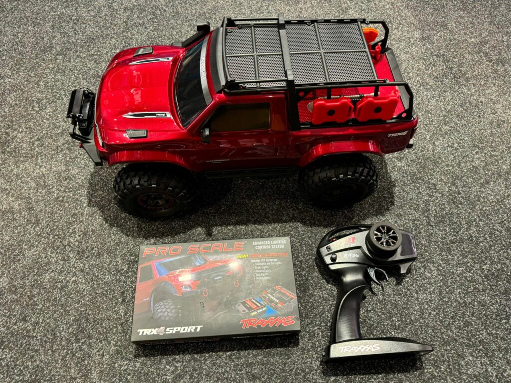 traxxas trx 4 sport high trail edition rood + traxxas pro scale led set echt in een top staat!