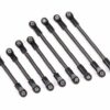 traxxas suspension link set, steel (includes 4x55mm front lower links (2), 4x48mm front upper links (2), 4x74mm rear lower or upper links (4)) trx9849