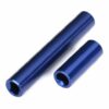 traxxas driveshafts, center, female, 6061 t6 aluminum (blue anodized) (front & rear) (for use with #9751 metal center driveshafts) (fits 1/18 trx 4m vehicles with 161mm wheelbase) trx9852 blue