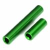 traxxas driveshafts, center, female, 6061 t6 aluminum (green anodized) (front & rear) (for use with #9751 metal center driveshafts) (fits 1/18 trx 4m vehicles with 161mm wheelbase) trx9852 grn