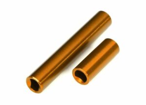 traxxas driveshafts, center, female, 6061 t6 aluminum (orange anodized) (front & rear) (for use with #9751 metal center driveshafts) (fits 1/18 trx 4m vehicles with 161mm wheelbase) trx9852 orng