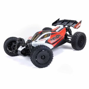 arrma typhon grom mega 380 brushed 4x4 small scale buggy rtr rood compleet met accu en lader