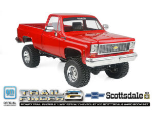 rc4wd trail finder 2 lwb rtr with chevrolet k10 hard body red
