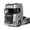 tamiya scania 770 s 6×4 v8 1/14 truck gespoten in zilver