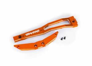 traxxas chassis brace, front, 6061 t6 aluminum (orange anodized/ 2.5x6mm ccs (with threadlock) (2) trx10221 orng