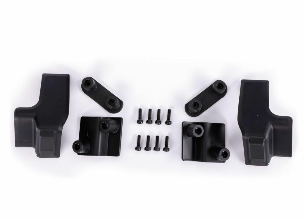 traxxas body reinforcement set, black/ 3x10mm cs (8) (fits #10211 body) trx10226