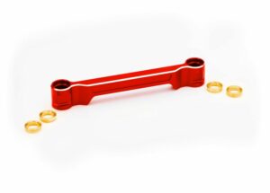 traxxas draglink, steering, 6061 t6 aluminum (red anodized) trx10239 red