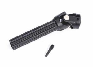 traxxas differential output yoke assembly, front or rear, maxx duty steel core (1) (assembled with external splined half shaft) trx10249