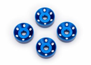 traxxas wheel washers, machined aluminum, blue (4) trx10257 blue
