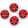 traxxas wheel washers, machined aluminum, red (4) trx10257 red