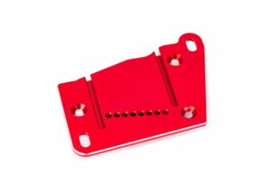 traxxas motor mount cap, 6061 t6 aluminum (red anodized) trx10263 red