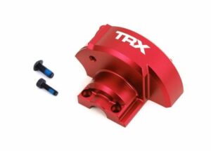 traxxas cover, gear (red anodized 6061 t6 aluminum) trx10287 red