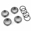 traxxas spring retainer (adjuster), gray anodized aluminum, gt maxx shocks (4) (assembled with o ring trx8968 gray