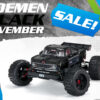 arrma 1/5 outcast 4wd extreme bash roller stunt truck black (exb)