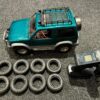 tamiya 1/10 electro 4wd truck met zender en extra banden (leuk al hobby project)!