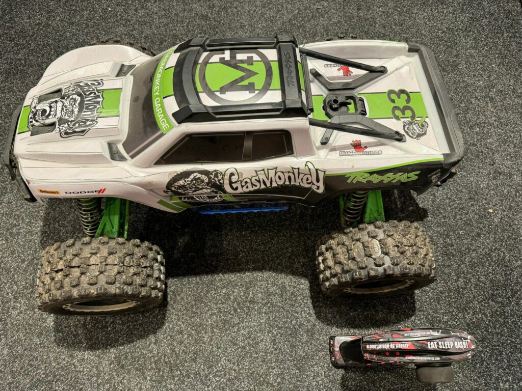 traxxas x maxx 8s brushless gasmonkey pr monster truck rtr met hobbywing max5 en hobbywing 1100kv motor compleet pr racing uitgevoerd!