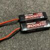 2x traxxas power cell lipo 5000mah 11.1v 3s 25c id trx2872x echt als nieuw met garantie!