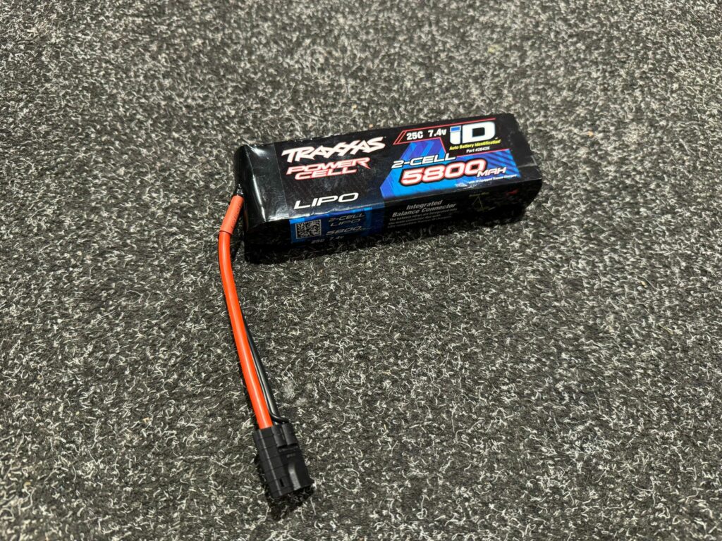 traxxas power cell lipo 5800mah 7.4v 2s 25c id trx2843x echt als nieuw met garantie!